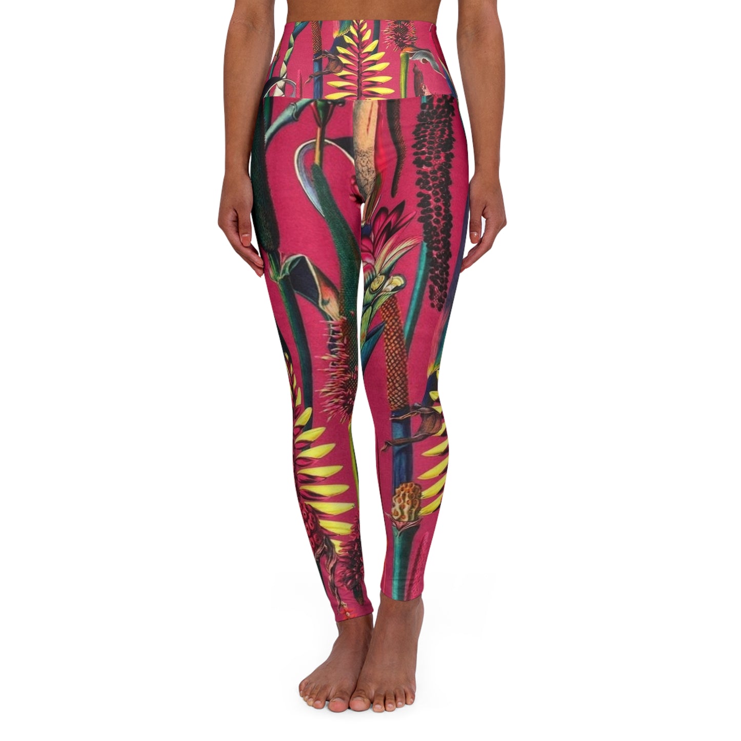 High Waisted Yoga Leggings (AOP)